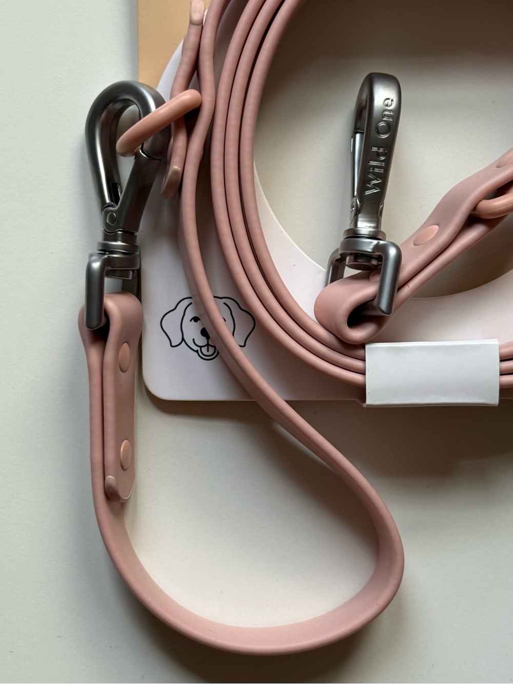 Wild One Waterproof Dog Leash - Standard Size - Pink - Picture 5 of 16
